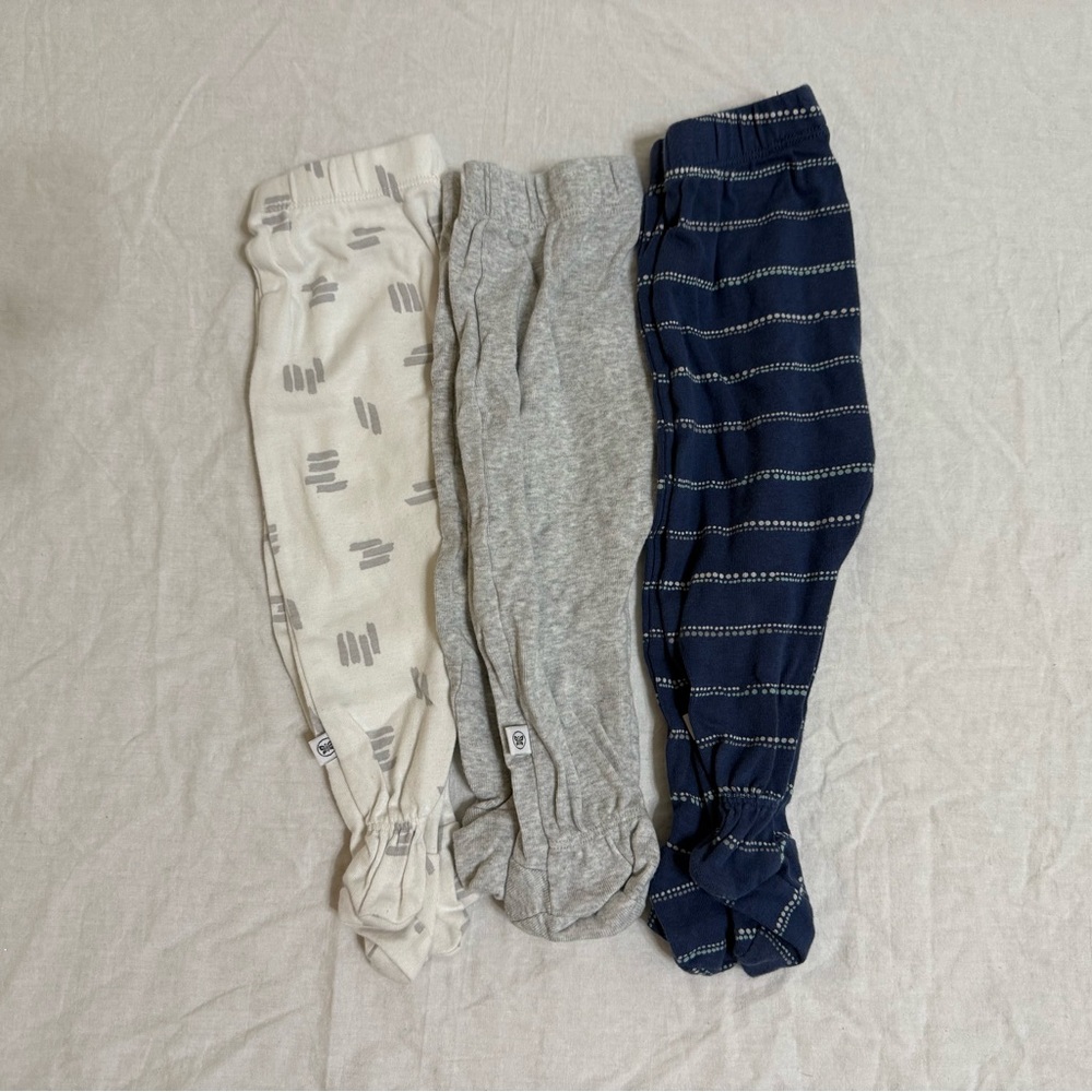 The Honest Company Kids Casual Bottoms - Cream, Gray, and Blue